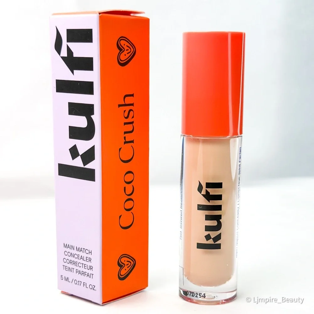 Kulfi Main Match Hydrating Concealer in Coco Crush w/ 2 No Crease Hair Clips